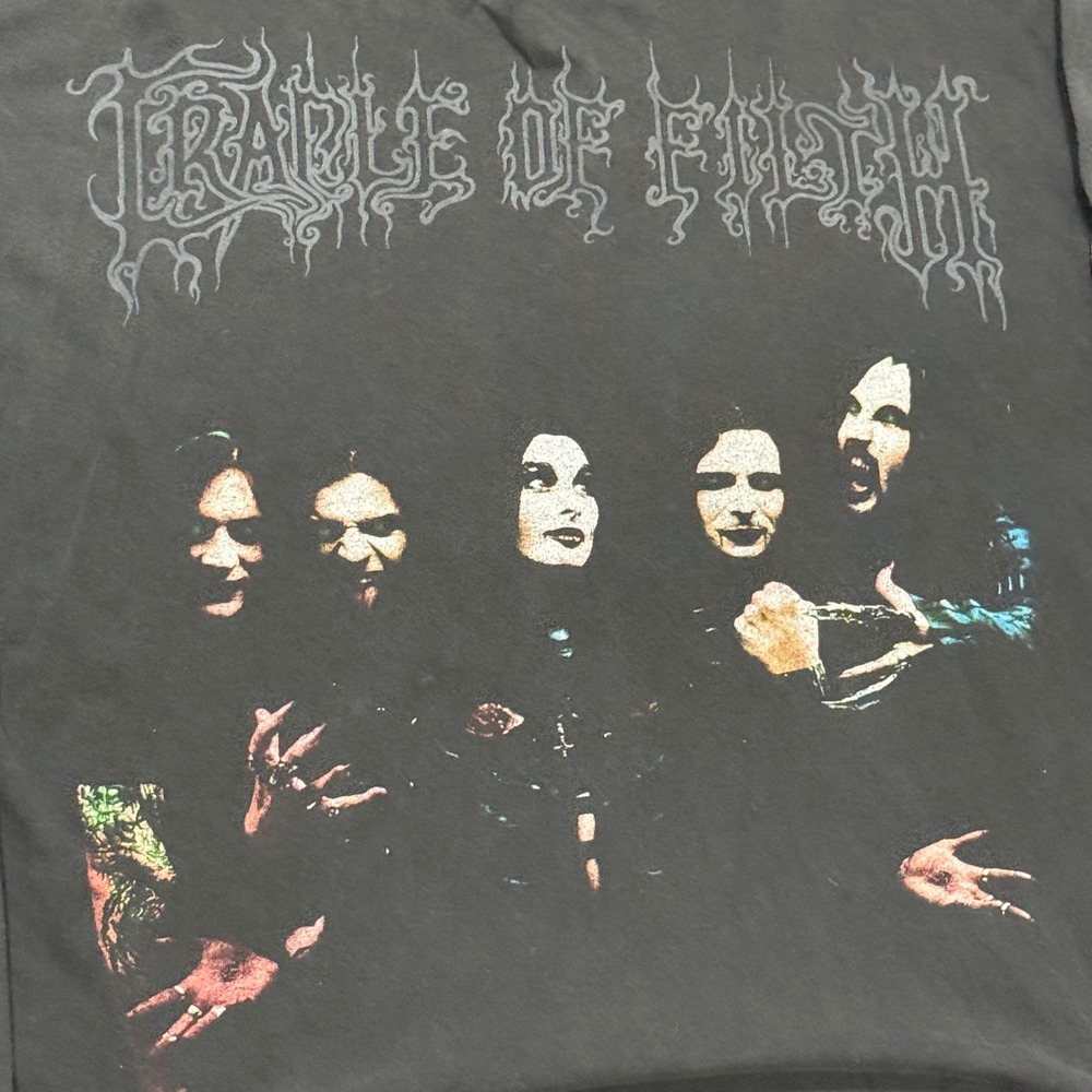Vintage 1999 Cradle of Filth Death No Strings Attached Long Sleeve Shirt Mens XL - Picture 6 of 11